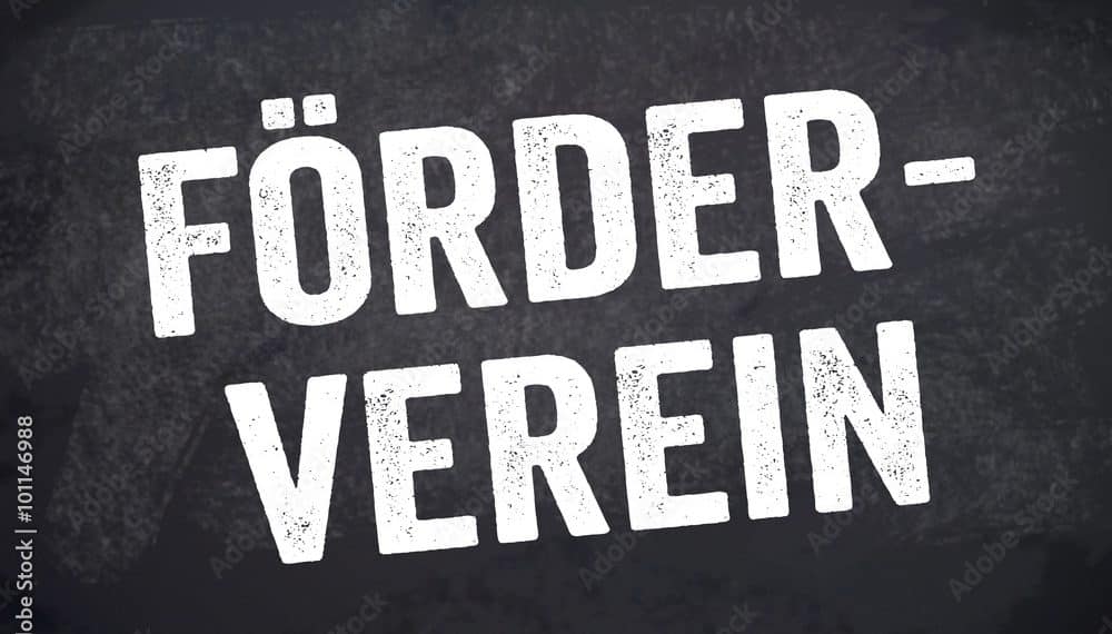Schild Tafel Kreidetafel mit Förderverein