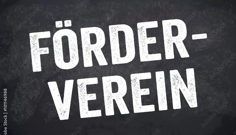 Schild Tafel Kreidetafel mit Förderverein