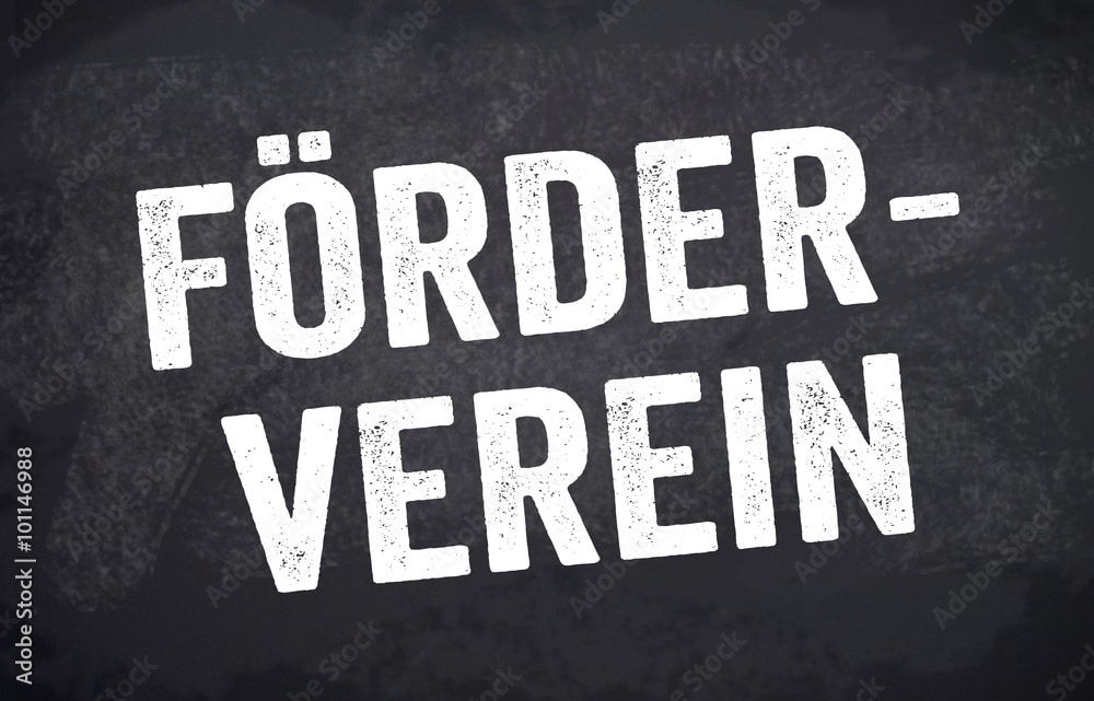 Schild Tafel Kreidetafel mit Förderverein